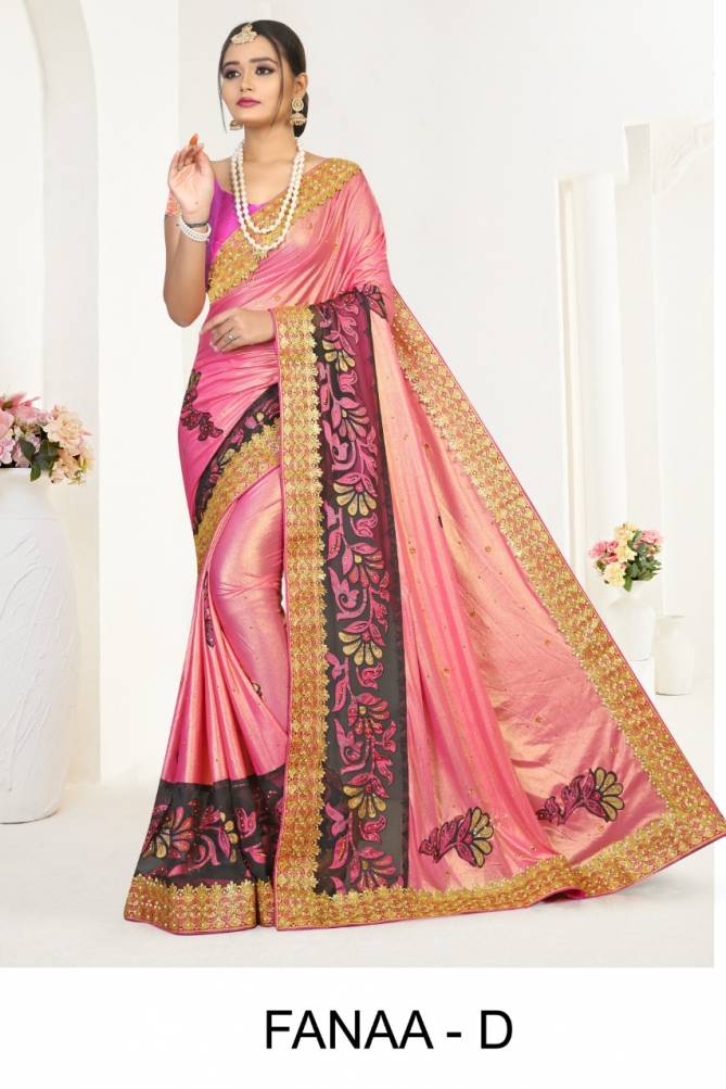 Ronisha Fanaa Festive Wear Imported Lycra Latest fancy  Designer Saree Collection